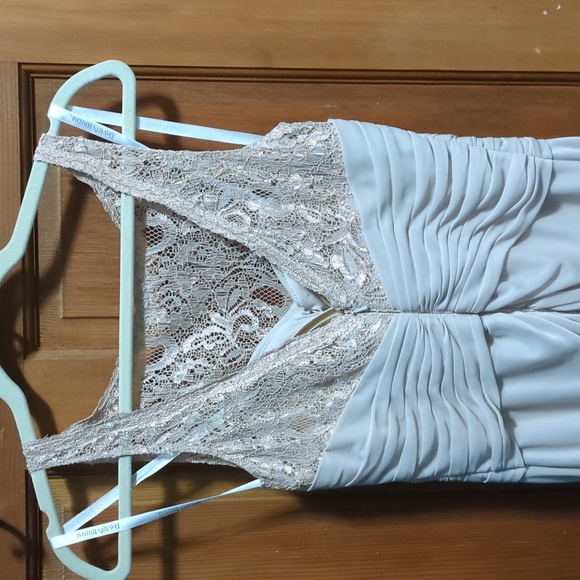 Shimmery David's Bridal Dress - Picture 6 of 12